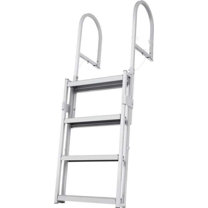 Teleskooppinen 4-portainen laituri- ja venetikas alumiiniseos säädettävä 1400–1705 mm