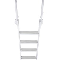 Laituritikkaat alumiiniseos kääntyvät 4-askelmaiset leveät askelmat 159 kg kantavuus