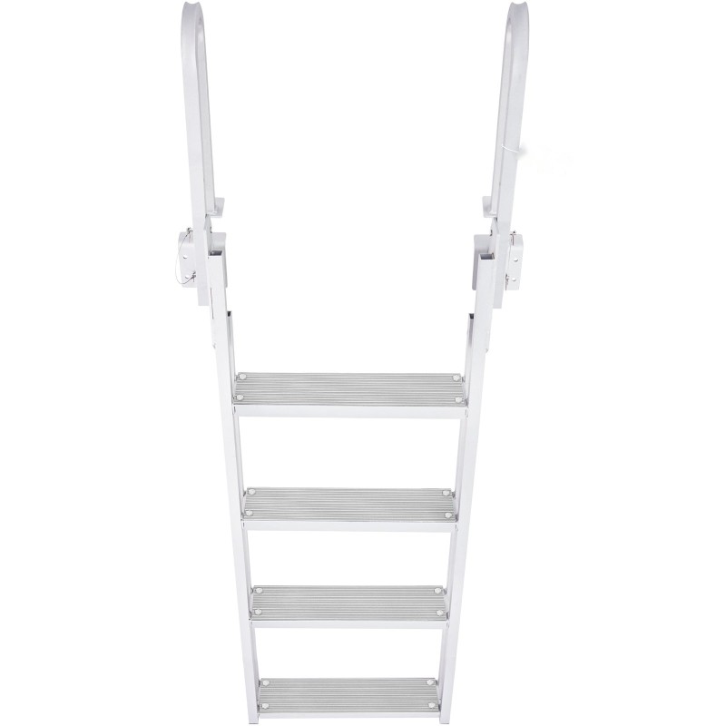 Laituritikkaat alumiiniseos kääntyvät 4-askelmaiset leveät askelmat 159 kg kantavuus