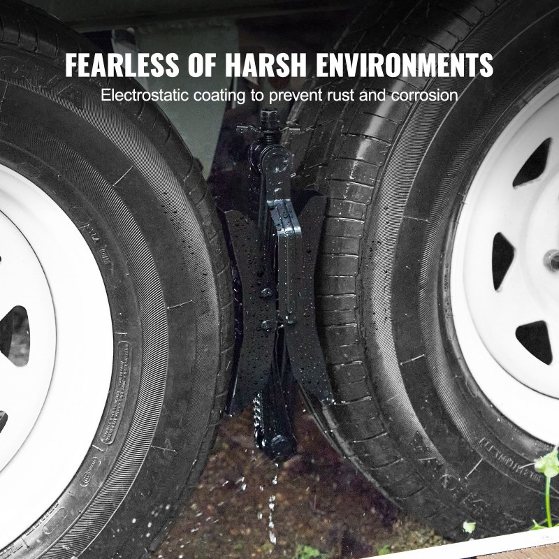 H-tyypin pyöränvakain hiiliterästä matkailuautoihin renkaiden väli 3.5–12 tuumaa 2 kpl