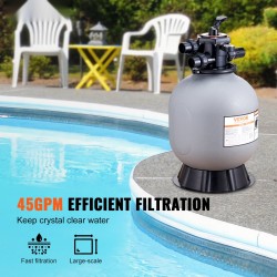 Hiekkasuodatin HDPE 19 tuuman halkaisija maanpäällisille ja upotetuille uima-altaille