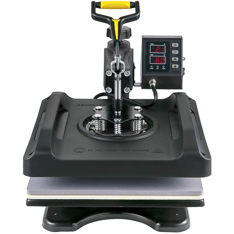 Lämpöprassi 38 x 38 cm kahdeksan toimintoa 1200 W T-paitoihin ja mukeihin