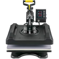 Monitoimilämpöprässi 38 x 38 cm teflon-pinnoitettu 360 astetta kääntyvä kaksiputkinen lämmitys