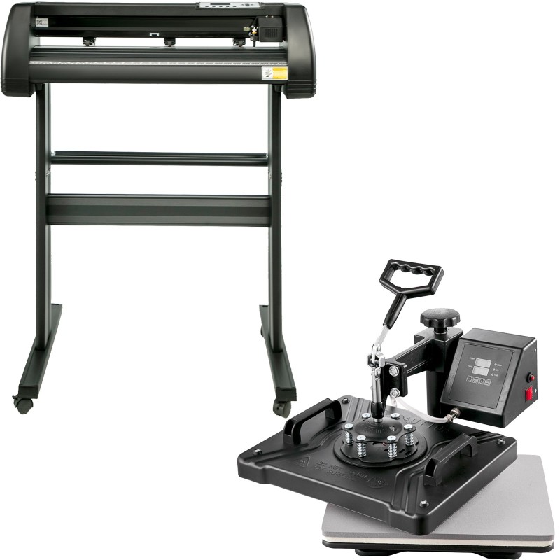 Lämpöprässi 5-toiminen 29 x 38 cm päällevastinpöydällä ja 28-tuumainen vinyylileikkuri