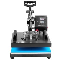 Lämpöprässi 25x30 cm kaksiosainen tasoprässi ja lippisprässi Teflon pinnoitettu digitaalinen ohjaus