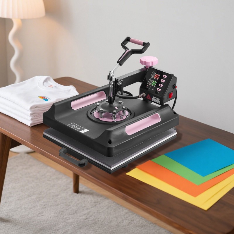 Lämpöprässi 8-toiminen muovi alumiiniseos 380x380 mm musta