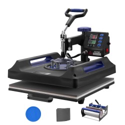 Lämpöprässi 5-toiminen 380 x 380 mm muovi alumiini muki ja tekstiilit