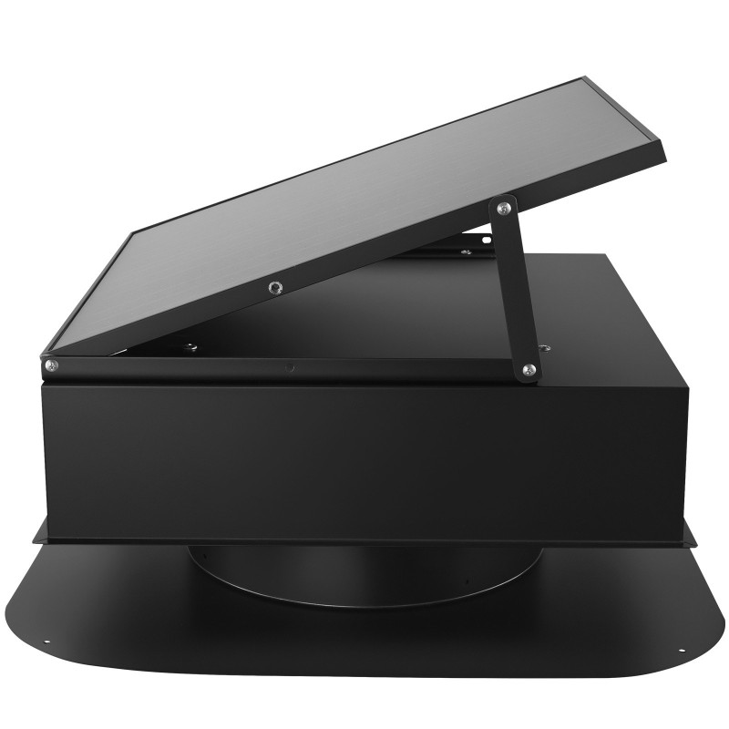 Kattotuuletin ullakolle aurinkokäyttöinen 35W monokiteisellä aurinkopaneelilla harjaton tasavirtamoottori automaattinen lämpö ja