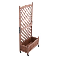 Kohopenkit kuusipuusta 2 kpl 75 x 33 x 156 cm köynnöskasveille