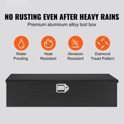 Alumiininen työkalulaatikko lava-autoihin musta timanttikuvioitu 990 x 330 x 254 mm