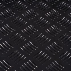 Alumiininen raidallinen työkalulaatikko lava autoon 1219 495 445 mm lukolla sivukahvalla musta