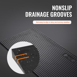 Leikattava täyskuminen kynnysluiska yhdeksänkymmentä senttimetriä pitkä kolme senttimetriä korkea luistamaton