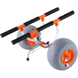 Kajakkikärry alumiinirunko 158 8 kg 30 5 cm renkaat taittuva säädettävä leveys liukumaton tukijalka