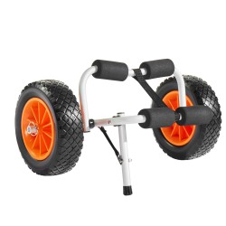 Taitettava alumiinikajakkikärry 90 kg kantavuus 25,4 cm täydenkumin renkaat kajakeille