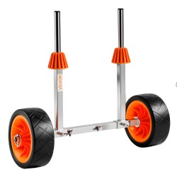 Kajakki ja SUP-kärry 304-ruostumaton teräsrunko 113,4 kg kantavuus 19,1 cm täyskumirenkaat