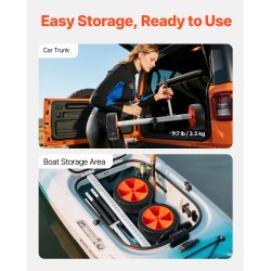 Kajakki kanootti SUP-lauta kärry alumiiniseosrunko 104 kg kantavuus umpinaiset 25,4 cm renkaat