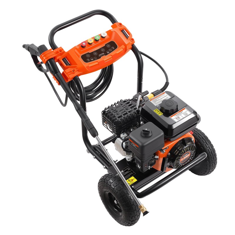 Korkeapainepesuri polttomoottorilla 3500 PSI 10 L/min 8 m letku 5 suutinta