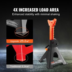 Teräspukit säädettävät 275–415 mm kukin 3 tonnia kantava 2 kpl autoille