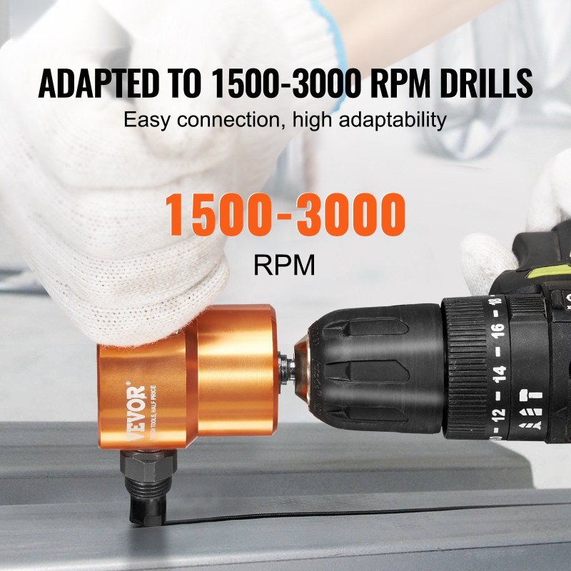 Kaksipäinen metallinen levynibleri HSS-terällä 1,6 mm porakoneeseen