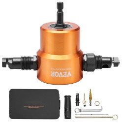 Kaksipäinen metallinen levynibleri HSS-terällä 1,6 mm porakoneeseen