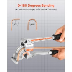 Manuaalinen putkentaivutin 6,35 9,5 12,7 millimetriä kupari- ja alumiiniputkille 180 asteen