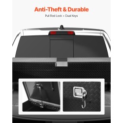 Työkalulaatikko alumiininen ristikkäismallinen 1771x507x331 mm vedenpitävä lukolla avaimilla