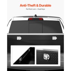 Työkalulaatikko alumiiniseos 1771x304x366 mm musta lukittava vesitiivis sivukahvoilla