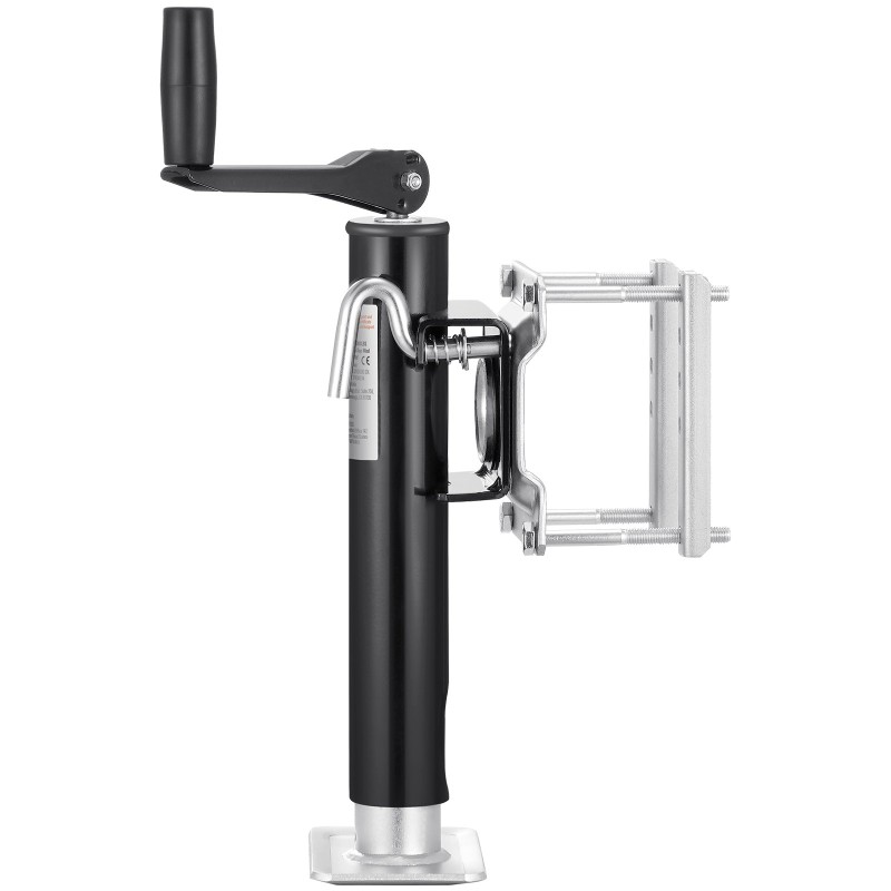 Pultattava kääntyvä perävaunun tunkki hiiliteräksinen 907 kg nostokorkeus 265–515 mm