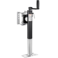 Pultattava kääntyvä perävaunun tunkki hiiliteräksinen 907 kg nostokorkeus 265–515 mm