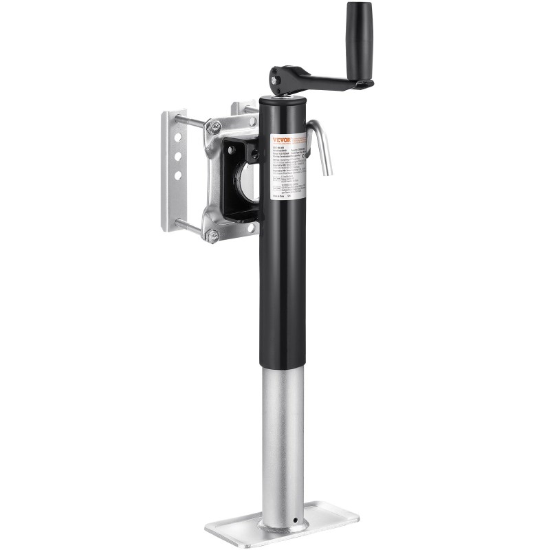 Pultattava kääntyvä perävaunun tunkki hiiliteräksinen 907 kg nostokorkeus 265–515 mm