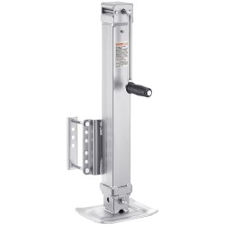 Pulttikiinnitteinen kääntyvä perävaunun tunkki hiiliteräs 3628 kg staattinen kuormankesto 195–1005 mm