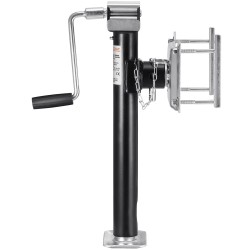 Perävaunun tukitunkki hiiliteräs 2267 kg dynaaminen kantavuus 365 mm iskunpituus kääntyvä pulttikiinnitys