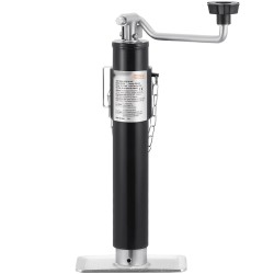 Perävaunun nokkatunkki hiiliteräs ruosteenestopinnoite 907 kg nostokorkeus 283 533 mm kampikahva