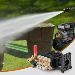 Painepesuripumppu kolmikertamäntäinen vaakasuuntainen 25,4 mm akseli 296 bar 16,6 l/min