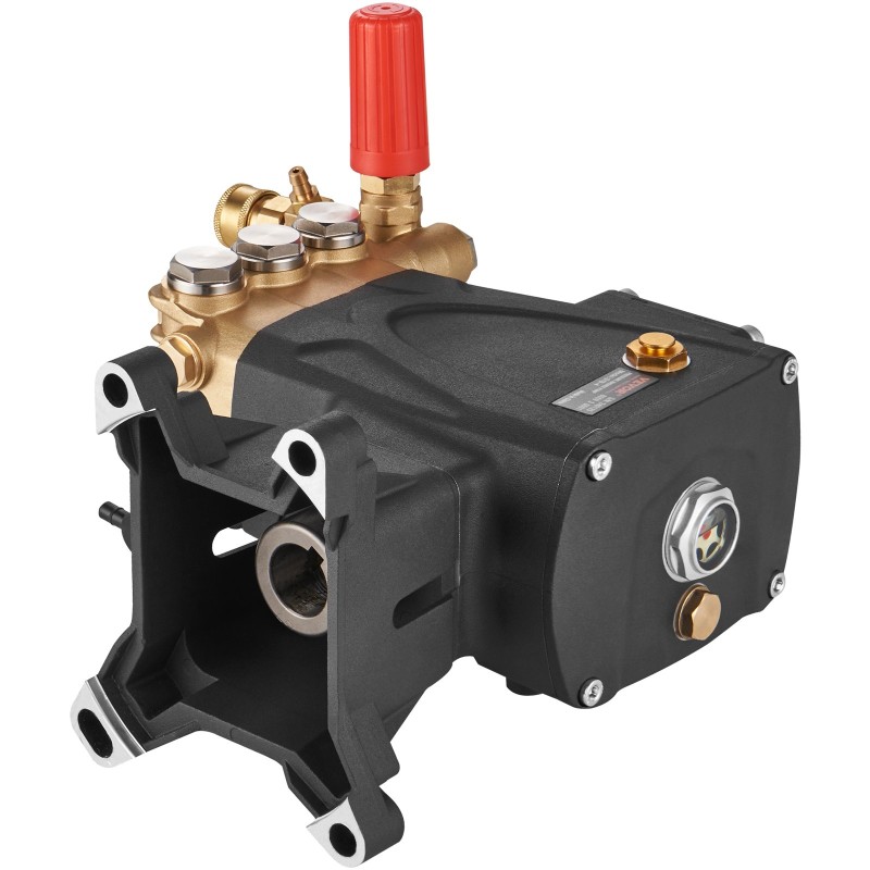 Painepesurin pumppu 1-tuumainen akseli vaakamallinen kolmimäntäpumppu 2500–4400 PSI 4 GPM