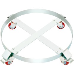 Tynnyrivaunut 2 kpl 208 L 454 kg hiiliteräs sinkitty tynnyrien käsittelyyn