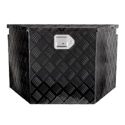 Työkalulaatikko perävaunun aisalle alumiiniseos mitat 99x42x30 senttimetriä lukolla ja kaksi avainta