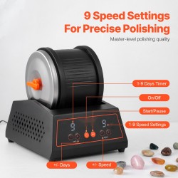 Kivirumpu 1,8 kilogramman kapasiteetilla kylmävalssattu teräsrunko suoravetoinen moottori yhdeksän nopeutta