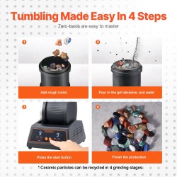 Kivirumpu 1,8 kilogramman kapasiteetilla kylmävalssattu teräsrunko suoravetoinen moottori yhdeksän nopeutta