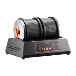 Kivikiillotuskone suoravetomoottorilla 8 paunan kapasiteetilla kaksoisrummuinen 9 nopeutta 9 päivän ajastin