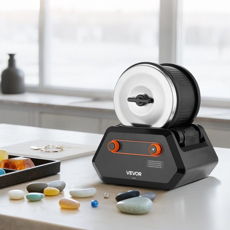 Kivirumpusarja 4 nopeusasetusta hiljainen suurikapasiteettinen rumpu monivaiheinen kiillotus