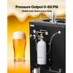 CO2-säiliö seosteräksinen 2 kg harmaa suihkupinnoite DIN477-venttiili TUV-hyväksytty