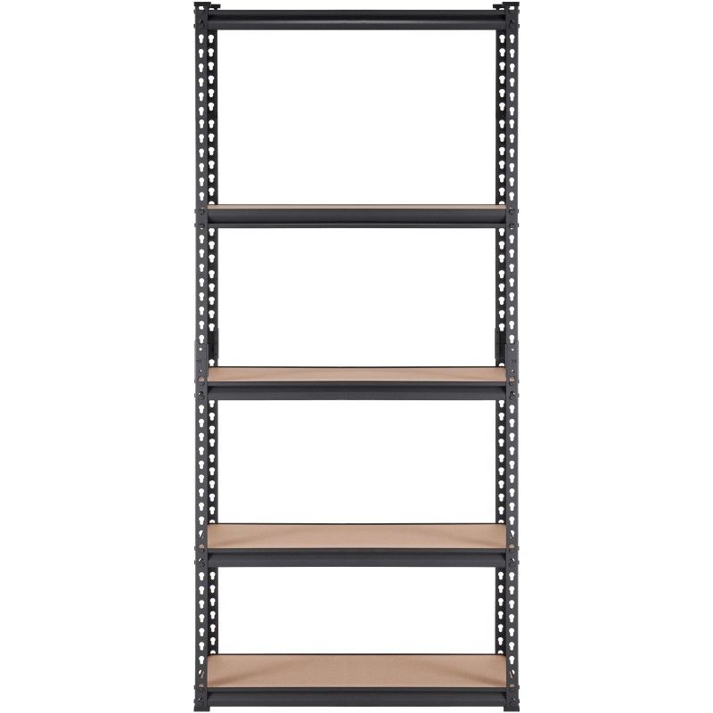 Metallinen 5-tasoinen säilytyshylly teräs ja MDF-levyt 90x45x183 cm 907 kg