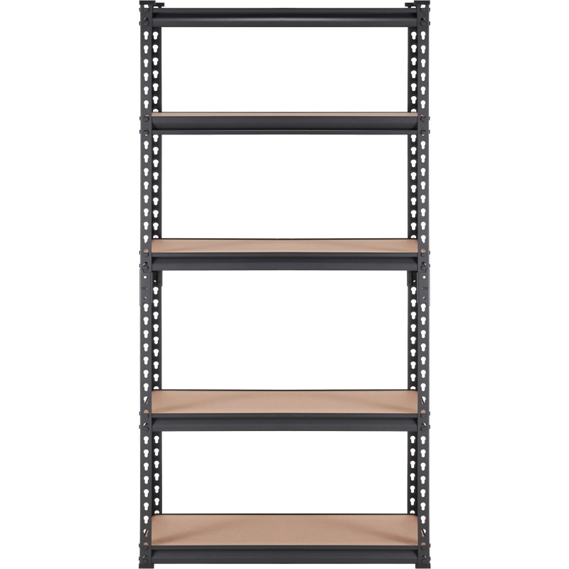 Metallinen 5-tasoinen säädettävä hyllykkö SPCC-hiiliteräs MDF 75x30x152 cm 907 kg