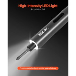 Sähköinen tarkkuusruuvimeisseli 52 S2-teräskärkeä Type-C-lataus LED puhelimille ja läppäreille