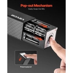 Sähköinen tarkkuusruuvimeisseli 52 S2-teräskärkeä Type-C-lataus LED puhelimille ja läppäreille