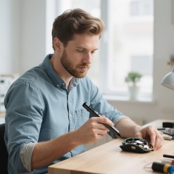 Sähköinen tarkkuusruuvimeisseli 52 S2-teräskärkeä Type-C-lataus LED puhelimille ja läppäreille