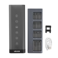 Sähköinen tarkkuusruuvimeisselisarja 48 S2-teräskärkeä magneettikotelo LED-valo Type-C-lataus