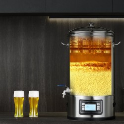 Sähköinen oluenpanosarja 30,3 l 304 ruostumaton teräs lasikansi hana elektroninen ohjauspaneeli kotikeittiöön