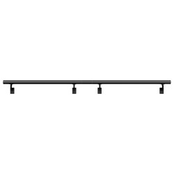 Seinäkiinnitteinen portaiden käsijohde alumiiniseos 2134 mm musta 199,6 kg sisältää asennussarjan